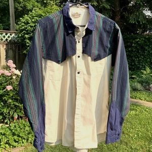 Koda Sunset rare unique western cowboy rodeo shirt XL